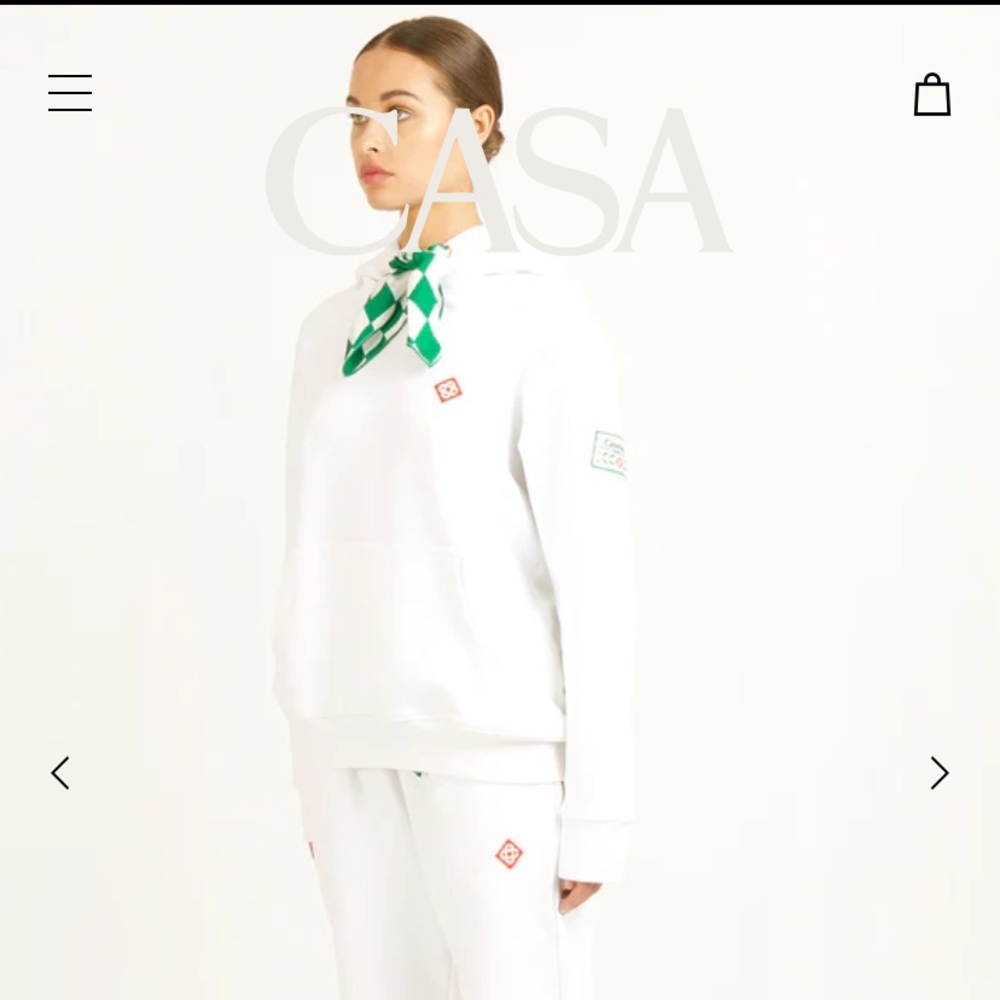 Casablanca White Hoodie